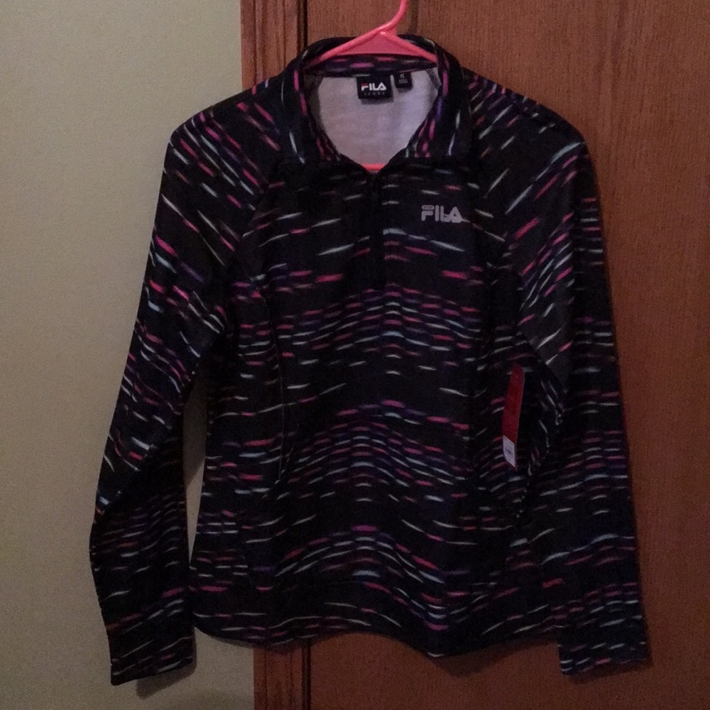 NWT Zip up long sleeve shirt with front pocket